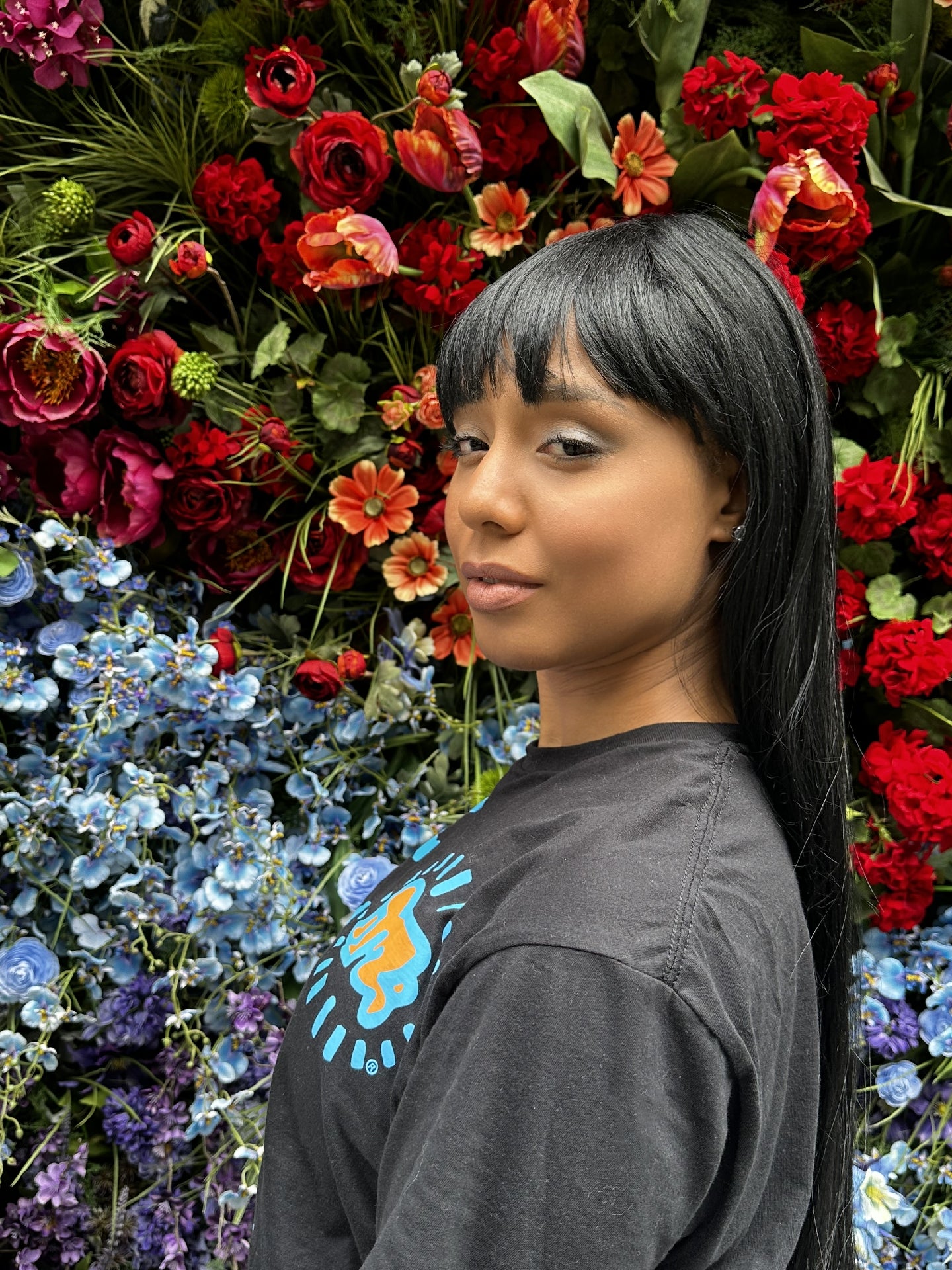 K-Haring Black and Blue Shirt