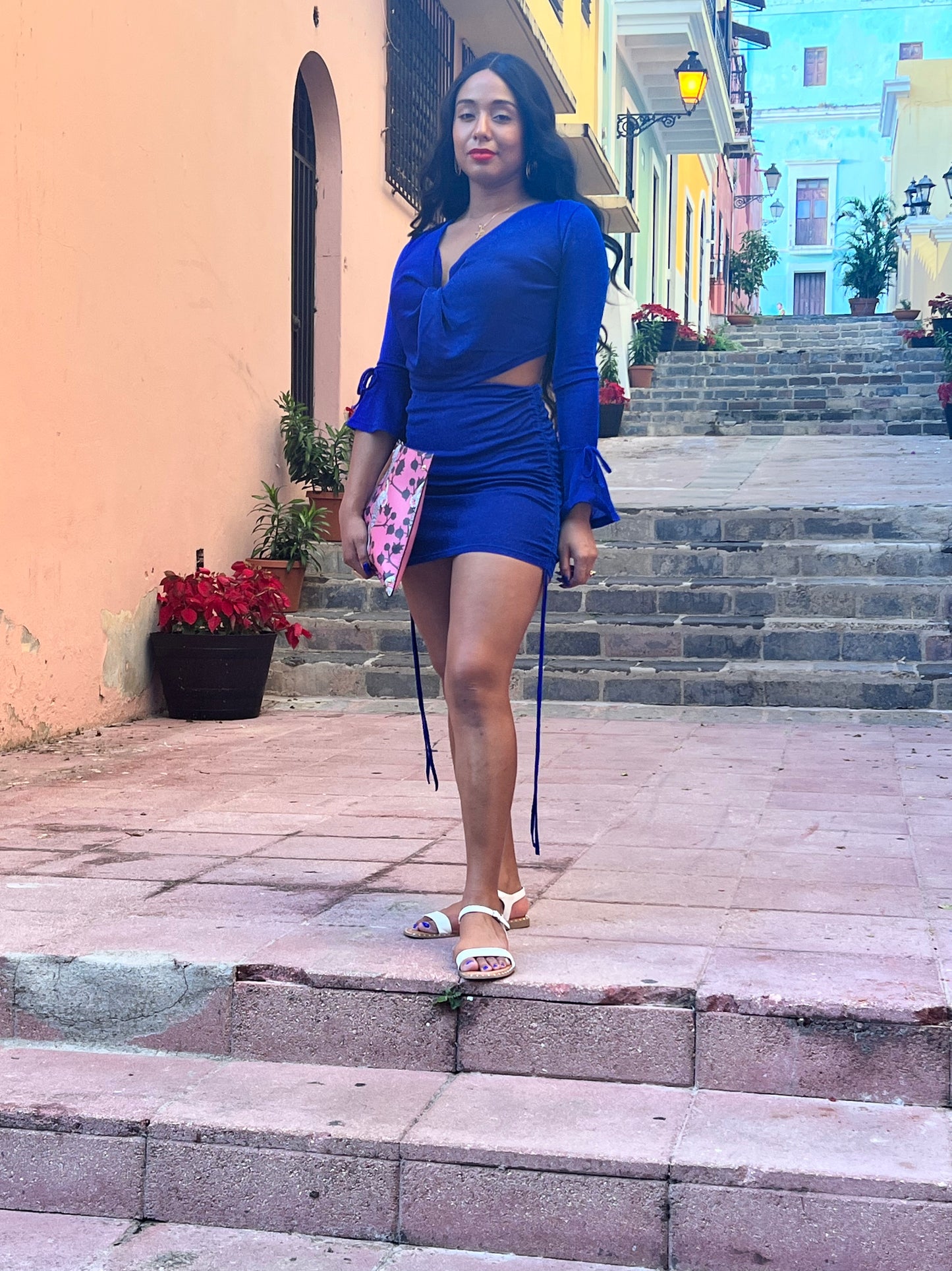 Puerto Rican Blue Skirt Set